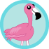Badge.flamingo